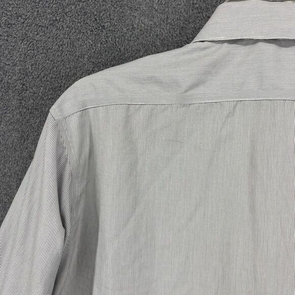 Calvin Klein Shirt Mens 16.5 34/35 Gray Slim Fit Performance Non-Iron Dress - Picture 13 of 15